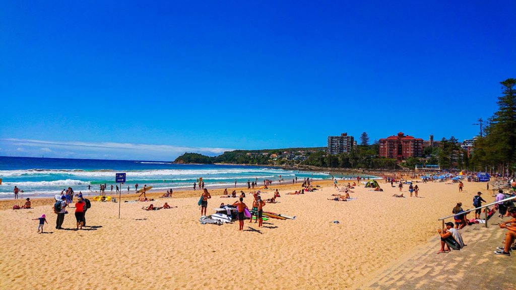 Manly Beach during the day