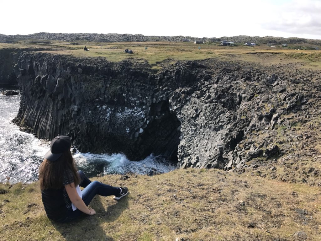 Arnarstapi Cliff from a distance