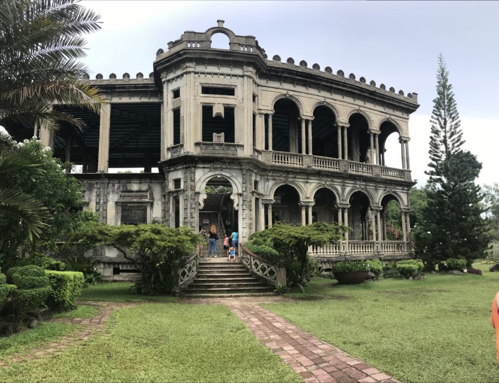 Remains of a mansion in the Philippines